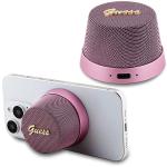 Boxa portabila wireless Guess Magnetic Script Metal, Bluetooth 5.3, 1200 mAh, 3W, USB-C, Roz 8 - lerato.ro