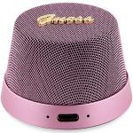 Boxa portabila wireless Guess Magnetic Script Metal, Bluetooth 5.3, 1200 mAh, 3W, USB-C, Roz 2 - lerato.ro