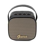 Boxa portabila wireless Guess GUWSB2P4SMK, Leather Script Logo Strap, Bluetooth 5.3, 1200 mAh, USB-C, Negru 2 - lerato.ro