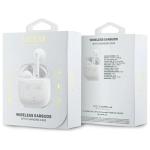 Casti wireless Guess GUTWSJ14ESGH TWS, Printed Classic Logo, Bluetooth 5.3, 300 mAh, USB-C, IPX5, Alb 3 - lerato.ro