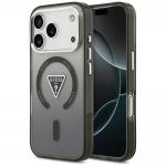 Carcasa Guess IML Gradient Triangle Logo cu MagSafe compatibila cu iPhone 17 Pro Max, Negru 4 - lerato.ro