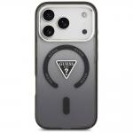 Carcasa Guess IML Gradient Triangle Logo cu MagSafe compatibila cu iPhone 17 Pro Max, Negru 2 - lerato.ro