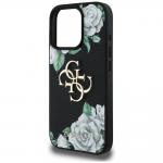 Carcasa Guess Guess Grained Roses Big 4G Logo compatibila cu iPhone 16 Pro Max, Negru 7 - lerato.ro