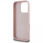 Carcasa Guess Guess Grained Roses Big 4G Logo compatibila cu iPhone 16 Pro, Roz 8 - lerato.ro