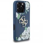 Carcasa Guess Guess Grained Roses Big 4G Logo compatibila cu iPhone 16 Pro, Albastru 5 - lerato.ro