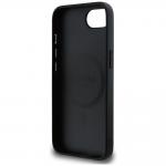 Carcasa Guess Grained Hot Stamp Peony Triangle Logo, cu MagSafe, compatibila cu iPhone 16e, Negru 8 - lerato.ro