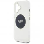 Carcasa Guess IML Metal Colored Circle Classic Logo, cu MagSafe, compatibila cu iPhone 16, Negru 7 - lerato.ro