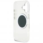 Carcasa Guess IML Metal Colored Circle Classic Logo, cu MagSafe, compatibila cu iPhone 16, Negru 8 - lerato.ro