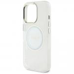 Carcasa Guess IML Metal Colored Circle Classic Logo, cu MagSafe, compatibila cu iPhone 16  Pro Max, Alb 7 - lerato.ro