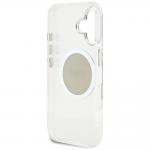 Carcasa Guess IML Metal Colored Circle Classic Logo, cu MagSafe, compatibila cu iPhone 16, Gri 8 - lerato.ro