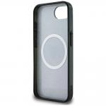 Carcasa Guess IML Metal Glitter 4G Circle Triangle, cu MagSafe, compatibila cu iPhone 16e, Negru 8 - lerato.ro