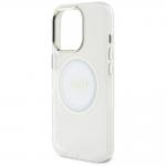 Carcasa Guess IML Metal Colored Circle Classic Logo, cu MagSafe, compatibila cu iPhone 16 Pro, Alb 7 - lerato.ro