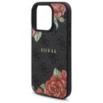 Carcasa Guess 4G Flowers Print, cu MagSafe, compatibila cu iPhone 16 Pro Max, Negru 7 - lerato.ro