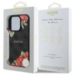 Carcasa Guess 4G Flowers Print, cu MagSafe, compatibila cu iPhone 16 Pro Max, Negru 9 - lerato.ro