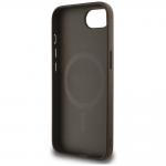 Carcasa Guess 4G Flowers Print, cu MagSafe, compatibila cu iPhone 16e, Maro 8 - lerato.ro