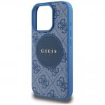 Carcasa Guess 4G Circle Classic Logo, cu MagSafe, compatibila cu iPhone 16 Pro, Albastru 7 - lerato.ro