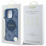 Carcasa Guess 4G Circle Classic Logo, cu MagSafe, compatibila cu iPhone 16 Pro, Albastru 9 - lerato.ro