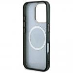 Carcasa Guess IML Metal Glitter 4G Circle Triangle, cu MagSafe, compatibila cu iPhone 16 Pro, Negru 8 - lerato.ro