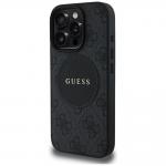 Carcasa Guess 4G Circle Classic Logo, cu MagSafe, compatibila cu iPhone 16 Pro, Negru 3 - lerato.ro