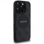 Carcasa Guess 4G Circle Classic Logo, cu MagSafe, compatibila cu iPhone 16 Pro, Negru 5 - lerato.ro