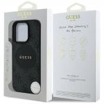 Carcasa Guess 4G Circle Classic Logo, cu MagSafe, compatibila cu iPhone 16 Pro, Negru 9 - lerato.ro