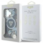 Carcasa Guess Glitter Flowers Triangle Buttons, cu MagSafe, compatibila cu iPhone 16, Negru 9 - lerato.ro
