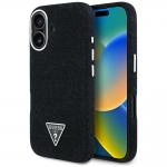 Carcasa Guess Denim Triangle Logo MagSafe, compatibile cu iPhone 16, Negru 4 - lerato.ro