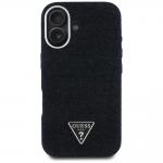 Carcasa Guess Denim Triangle Logo MagSafe, compatibile cu iPhone 16, Negru 2 - lerato.ro