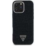 Carcasa Guess Denim Triangle Logo MagSafe, compatibile cu iPhone 16 Pro, Negru 2 - lerato.ro