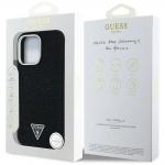 Carcasa Guess Denim Triangle Logo MagSafe, compatibile cu iPhone 16 Pro, Negru 9 - lerato.ro