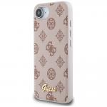 Carcasa Guess Logo Peony Script, cu MagSafe, compatibila cu iPhone 16e, Maro 3 - lerato.ro