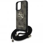 Carcasa Guess 4G Big Logo Cord Stap Crossbody, compatibila cu iPhone 16 Plus, Maro 6 - lerato.ro