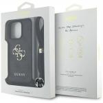 Carcasa Guess 4G Big Logo Cord Stap Crossbody, compatibila cu iPhone 16 Pro, Negru 8 - lerato.ro