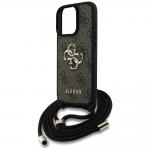 Carcasa Guess 4G Big Logo Cord Stap Crossbody, compatibila cu iPhone 16 Pro, Maro 6 - lerato.ro