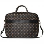Geanta laptop Guess 4G Peony Front Pocket Zipper Triangle Logo, compatibila cu laptop 16 inch, Negru 6 - lerato.ro