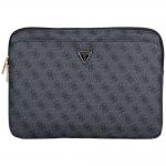 Geanta laptop Guess 4G Peony Front Pocket Zipper Triangle Logo, compatibila cu laptop 14 inch, Negru 2 - lerato.ro
