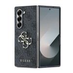 Carcasa Guess Leather 4G Metal Logo Case compatibila cu Samsung Galaxy Z Fold 6, Negru 3 - lerato.ro