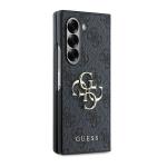 Carcasa Guess Leather 4G Metal Logo Case compatibila cu Samsung Galaxy Z Fold 6, Negru 6 - lerato.ro