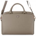 Geanta Guess Grained Zipper Pocket Triangle Logo compatibila cu laptop 15 inch, Maro 2 - lerato.ro