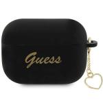 Carcasa Guess Silicone Charm Heart compatibila cu Apple AirPods Pro 2 Negru 2 - lerato.ro