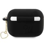 Carcasa Guess Silicone Charm Heart compatibila cu Apple AirPods Pro 2 Negru 3 - lerato.ro
