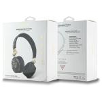 Casti audio bluetooth Guess GUBH70E4PTMK, 4G Triangle Round Shape, ENC, Bluetooth 5.3, 300 mAh, IPX4, Negru 5 - lerato.ro