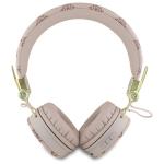 Casti audio bluetooth Guess GUBH70EPOSMW, Peony Script Round Shape, ENC, Bluetooth 5.3, 300 mAh, IPX4, Roz 4 - lerato.ro
