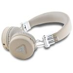 Casti audio bluetooth Guess GUBH70PGTSPSE, Grained Classic Round Shape, ENC, Bluetooth 5.3, 300 mAh, IPX4, Bej 3 - lerato.ro