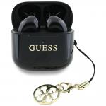 Casti wireless TWS Guess Glossy Effect Printed Classic Logo Charm, Bluetooth 5.4, 250 mAh, IPX5, Negru 2 - lerato.ro