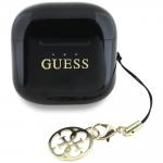 Casti wireless TWS Guess Glossy Effect Printed Classic Logo Charm, Bluetooth 5.4, 250 mAh, IPX5, Negru 4 - lerato.ro