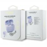 Casti wireless TWS Guess Glossy Effect Printed Classic Logo Charm, Bluetooth 5.4, 250 mAh, IPX5, Mov 7 - lerato.ro