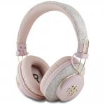 Casti audio bluetooth Guess ENC Metal 4G Logo, Bluetooth 5.3, 300 mAh, IPX4, Roz 2 - lerato.ro
