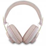 Casti audio bluetooth Guess ENC Metal 4G Logo, Bluetooth 5.3, 300 mAh, IPX4, Roz 4 - lerato.ro
