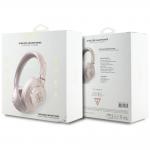 Casti audio bluetooth Guess ENC Metal 4G Logo, Bluetooth 5.3, 300 mAh, IPX4, Roz 6 - lerato.ro